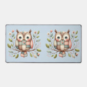 Hibou Patchwork dans une Forêt Fantaisiste (Recto)