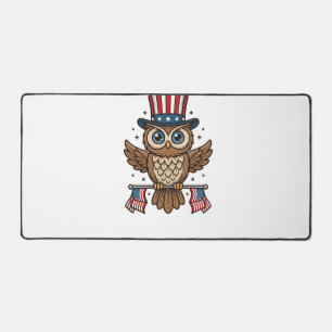 Hibou patriotique Gravure vintage Graphique_1
