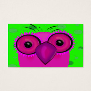 Hibou pourpre génial de bande dessinée sur