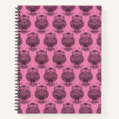 Hibou (rose) - Cahier (Devant)