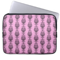 Hibou (rose) - Housse pour ordinateur portable
