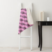 Hibou (rose) - Plaid Sherpa (En situation)