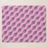 Hibou (rose) - Plaid Sherpa (Devant (Horizontal))