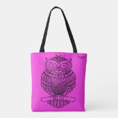 Hibou (rose) - Sac fourre-tout (Dos)