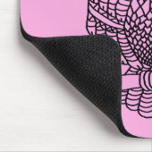 Hibou (rose simple) - Tapis de souris (Coin)