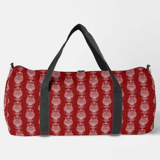Hibou (rouge) - Sac de sport (Recto)