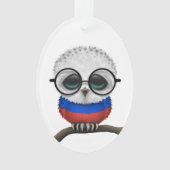 Hibou russe ringard personnalisable de bébé chic (devant)