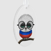 Hibou russe ringard personnalisable de bébé chic (devant)