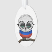 Hibou russe ringard personnalisable de bébé chic (devant)