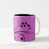 Hibou thème Purple iPhone Coupe café Mug Personnal (Devant droit)
