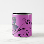 Hibou thème Purple iPhone Coupe café Mug Personnal (Centre)