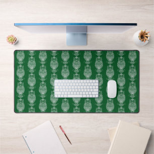 Hibou (vert foncé) - Tapis de bureau