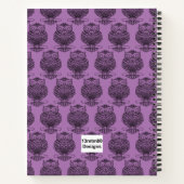Hibou (violet) - Cahier (Dos)
