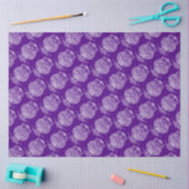 Hibou (violet) - Papier de soie (Artisanat)