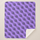 Hibou (violet) - Plaid Sherpa (Devant)