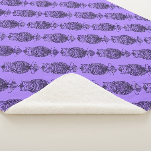 Hibou (violet) - Plaid Sherpa (3/4)