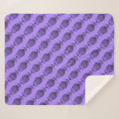 Hibou (violet) - Plaid Sherpa (Devant (Horizontal))