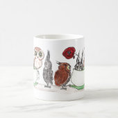 Hiboux à l'heure du thé - tasse (Centre)