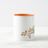 Hiboux d'amour dans la tasse d'arbre (Centre)