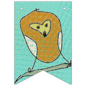 Hiboux dans la bannière de partie de forêt (Troisième drapeau)