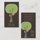 Hiboux dans la carte en ligne de profil d'affaires (Devant / Derrière)