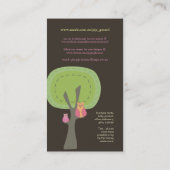 Hiboux dans la carte en ligne de profil d'affaires (Dos)