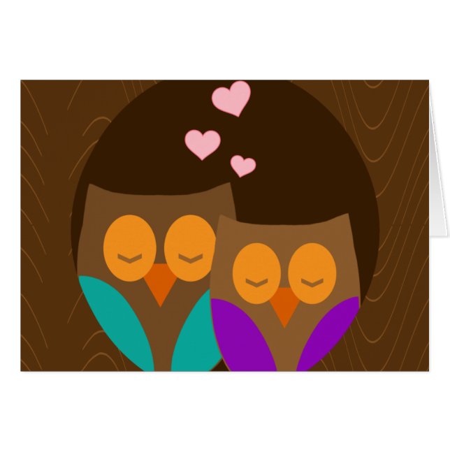 Hiboux dans un nid (Devant horizontal)