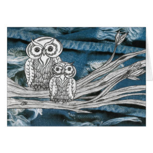 Hiboux de denim