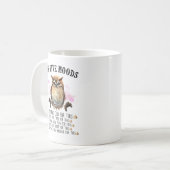 Hiboux et devis - Mug 11oz en céramique (Devant gauche)