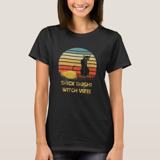 Hick Highs Witch Vibes Witchy Halloween Ca T-shirt (Voorkant)