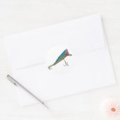 Hickey Do Beachcomber  Geviste lustreeks Ronde Sticker (Envelop)