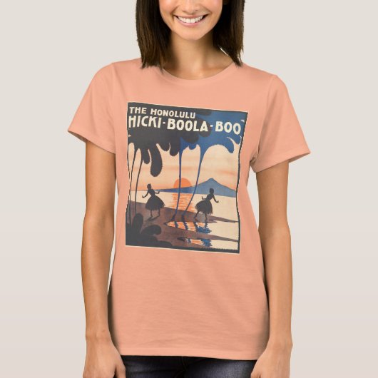 Hicki Boola Boo Ladies Burnout T-Shirt (Devant)