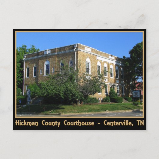 Hickman County Courthouse - Centerville, TN Briefkaart (Voorkant)