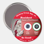 Hickory Creek Apt. 41 Père Noël regarde Magnet (Recto/Verso)