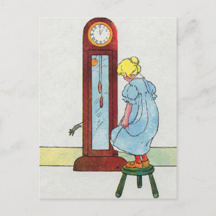 Hickory, Dickory, Dock Moeder Gans Kwekerij Rhyme Briefkaart