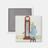 Hickory, Dickory, Dock Moeder Gans Kwekerij Rhyme Magneet (Voorkant / Achterkant)