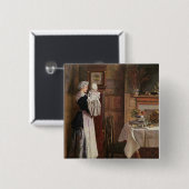 Hickory, Dickory, Dock Vierkante Button 5,1 Cm (Voorkant /achterkant)