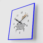 HIckory Dickory Dock Wall Clock Vierkante Klok (Hoek)