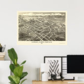 Hickory, NC Panoramic Map - 1907 Poster (Thuiskantoor)