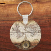 Hictorische kaart sleutelhanger (Voorkant)