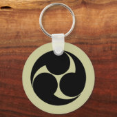 Hidari mitsudomoe, Japan Sleutelhanger (Voorkant)