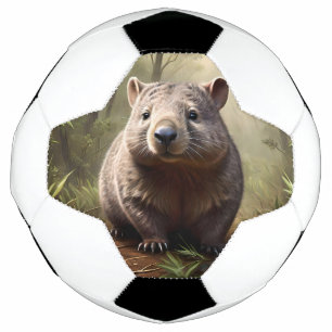 "Hidden in the Bush : An Aussie Wombat in the Wild