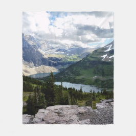 Hidden Lake Overlook Glacier National Park Montana Fleece Deken