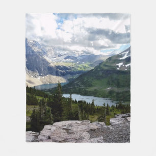Hidden Lake Overlook Glacier National Park Montana Fleece Deken