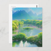 Hidden Lily Pond Briefkaart (Voorkant / Achterkant)