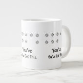 Hidden Message You've Got This Surprise Mug Extra Grote Beker (Voorkant rechts)
