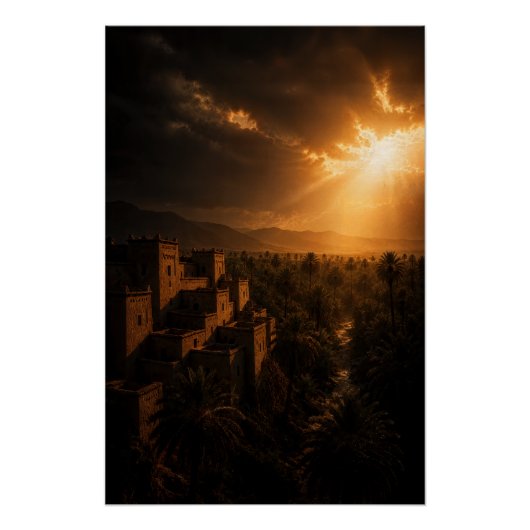 Hidden Oasis Fortress Poster (Devant)