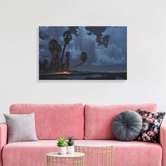 Hideaway (maanlicht) canvas afdruk (Insitu (Woonkamer))