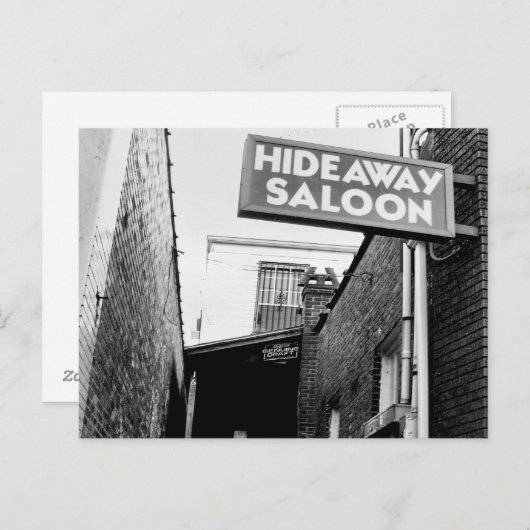 Hideaway Saloon Briefkaart (Voorkant / Achterkant)