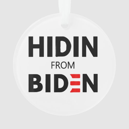 HIDEN DE BIDEN drôle mème politique Joe Campagne (dos)
